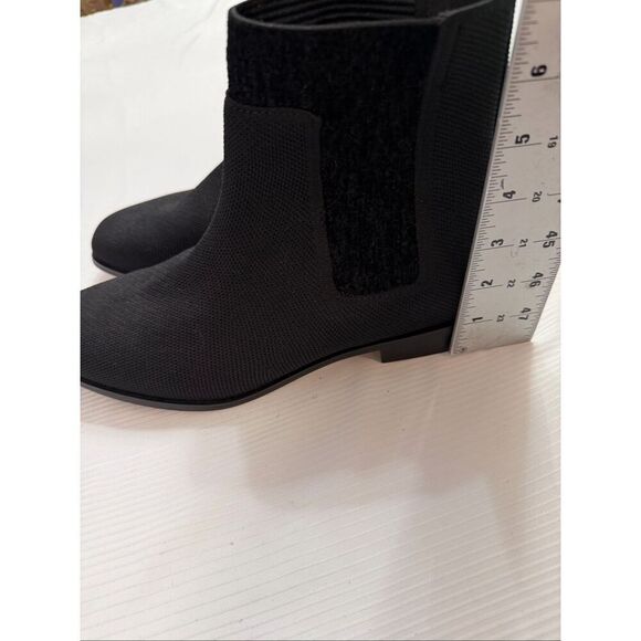 Vivaia Riley Pro Boots Black Knit Comfort Square Chelsea Bootie Sz 41.5 US 10.5 - Picture 7 of 11